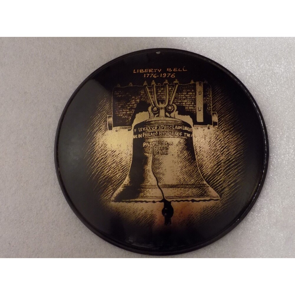 Liberty Bell 1776-1976 Copper Etched Plate Wall Plate